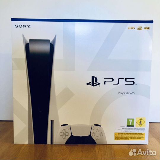 Sony playstation 5 PS5 с дисководом 2 джойстика