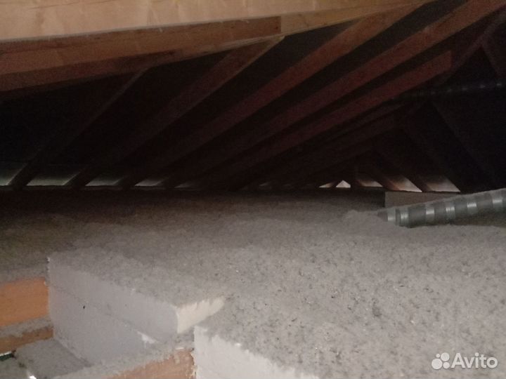Утепление эковатой