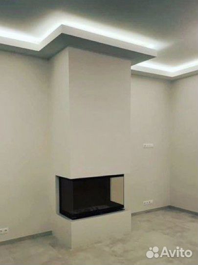 Монтаж камина дымоходов