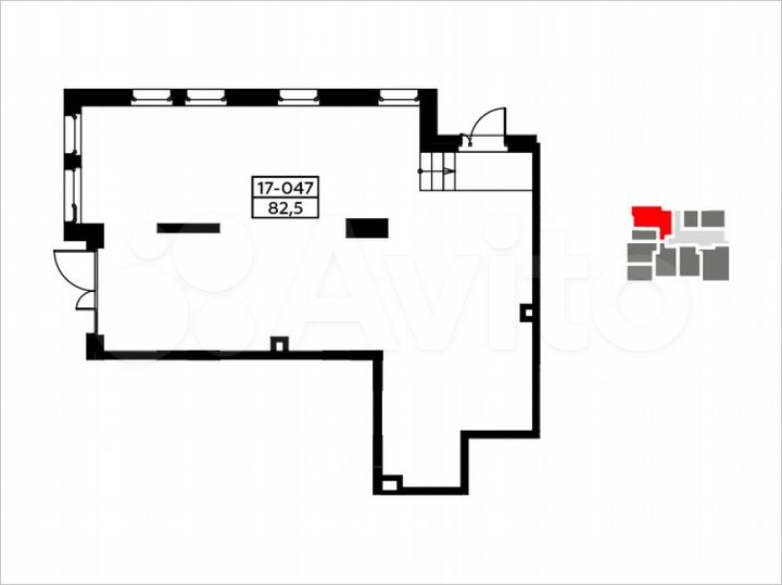 Аренда, торговое помещение, площадь 79 кв.м