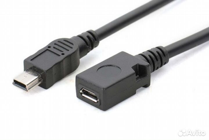 Адаптер Мини-usb папа к Micro USB