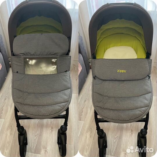 Коляска 3 в 1 tutis zippy new lime