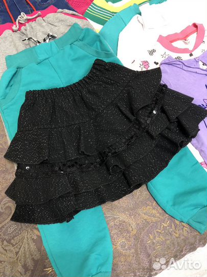 Одежда пакетом для девочки 3-5 лет