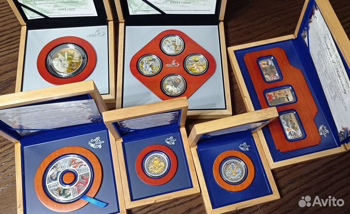 Монеты Серебро Острова Кука