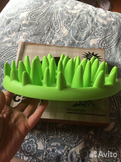 Миска д/медленного кормления животных