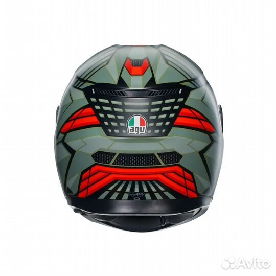 Шлем AGV K3 decept matt green