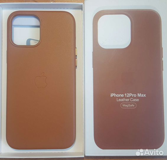 Кожаный чехол iPhone 12 pro max