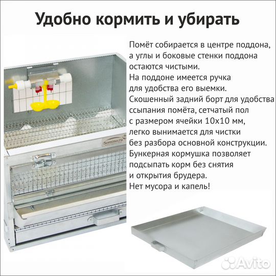 Брудер для цыплят до 25 голов Сомино