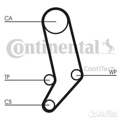 Ремень грм audi 2.4-2.5 89-97 / VW 2.4-2.5 95-00/v