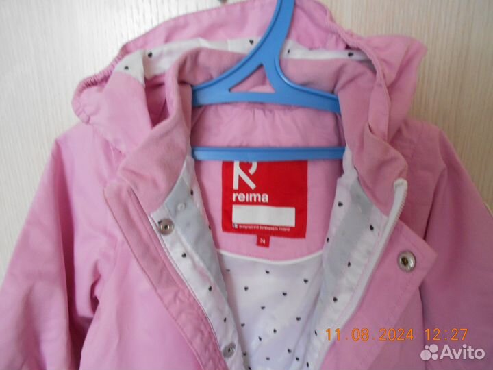 Комбинезон демисезонный reima 74 для девочки