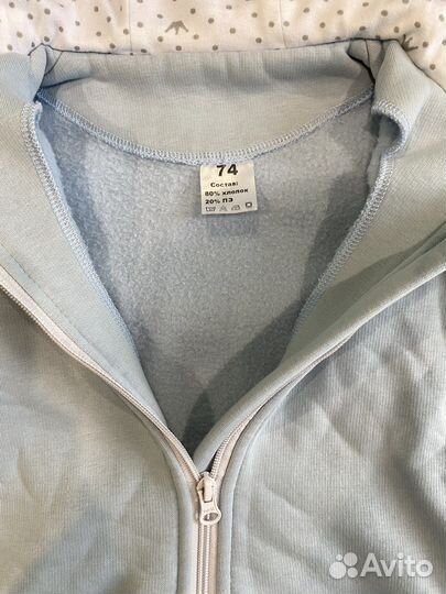 Комбинезон mirakids утепленный 74 футер флис