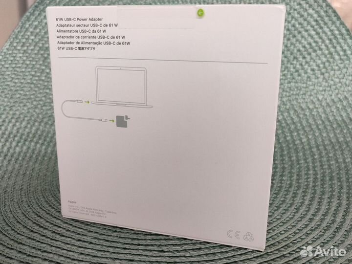 Блок питания Apple 61W USB-C Power Adapter