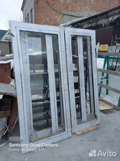Дверь алюминиевая со стеклом и окна