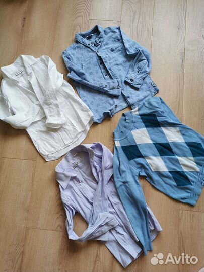 Рубашка школьная форма на мальчика 122 см