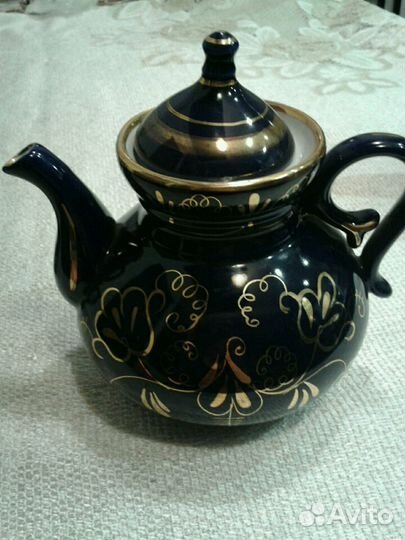 Чайный набор кобальтовый