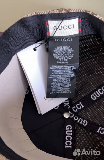 Бейсболка gucci unisex