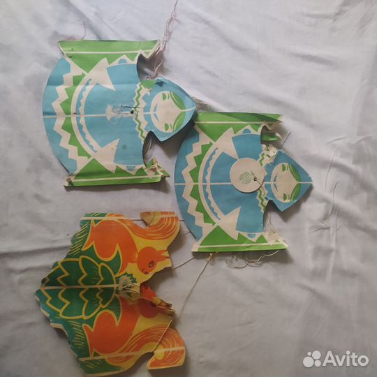 Гирлянда бумажная СССР Белочка, Снегурочка