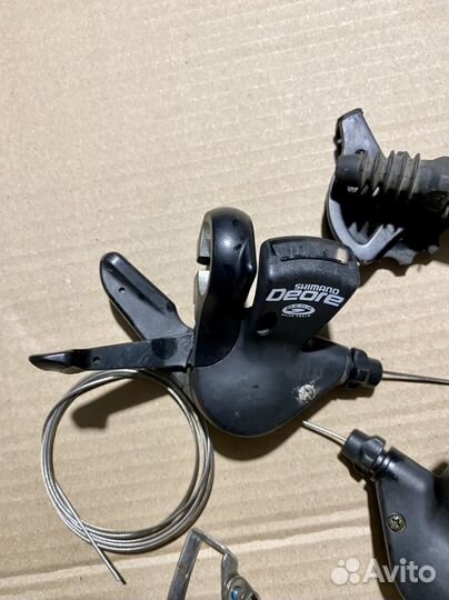 Манетки Shimano Deore 3*9 и переключатель XT