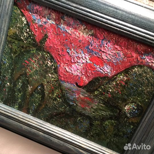 Картина маслом «Алый парус»