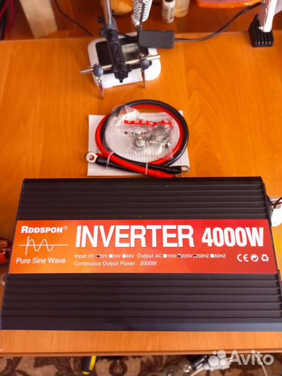 Инвертор чистый синус 4000 вт 12,24-220 V