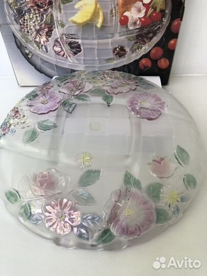 Хрустальная менажница богема Япония