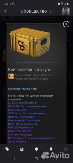 Кейс CS:GO (ксго)