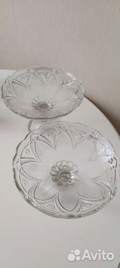 Ваза для фруктов стекло СССР