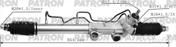 Рейка рулевая гидравлическая toyota: land cruis