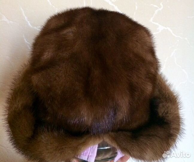 Шапка женская норковая р.56