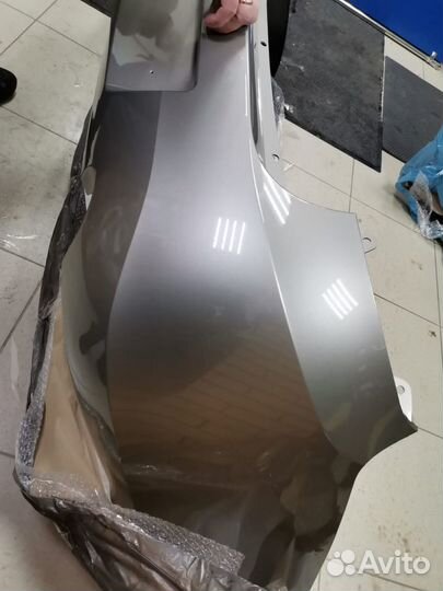 Бампер Гранта задний цвет Серый базальт 242