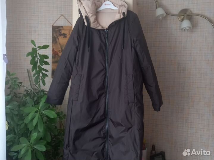 Пальто zara утепленное двустороннее р.S