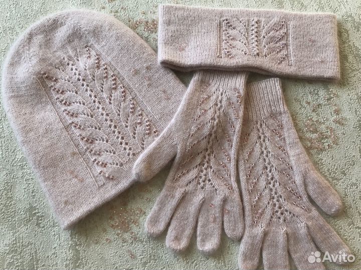 Шапка, повязка, перчатки