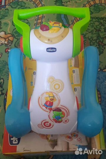 Ходунки-каталка Chicco с резиновыми колёсами