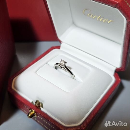 Кольцо Cartier Solitaire 0.34 ct оригинал