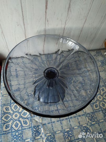 Ваза для фруктов на ножке СССР