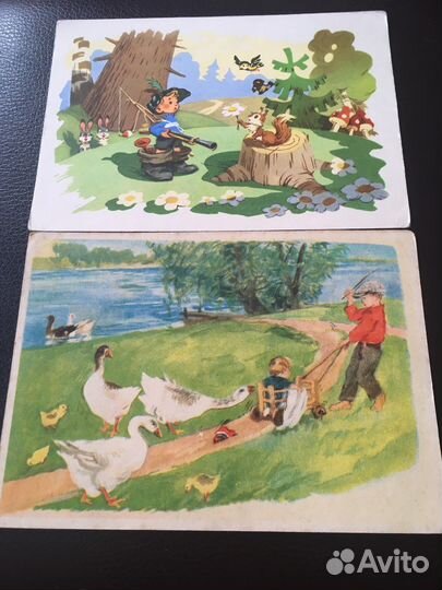 Почтовая карточка Артек 55-й год и другие