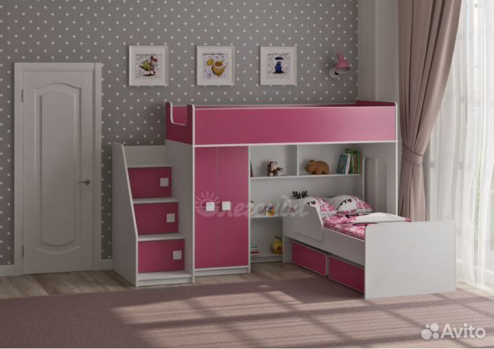 Кровать детская двухъярусная