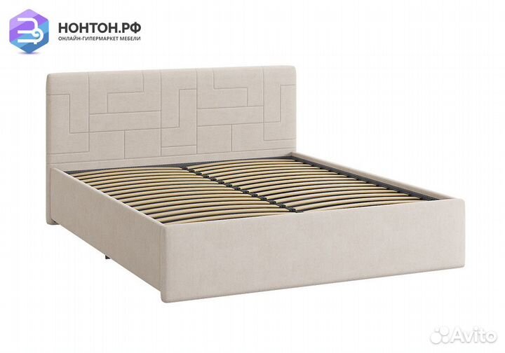 Кровать Лора 2 1.6 м крем