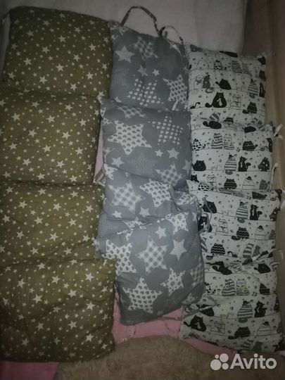 Бортики в детскую кроватку