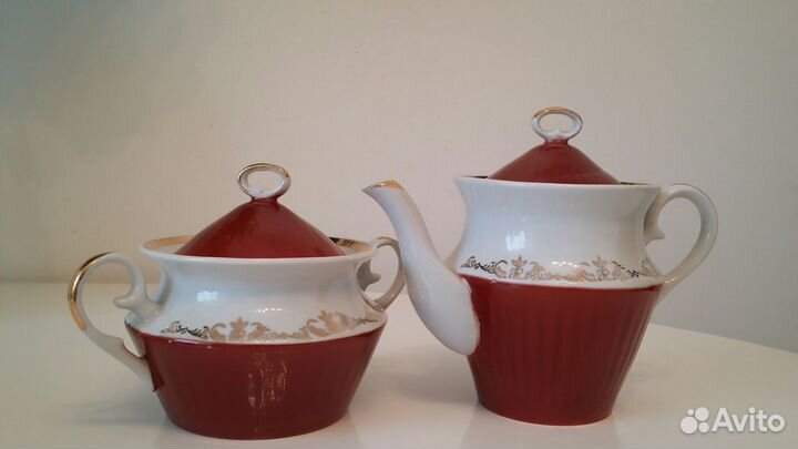 Чайник, сахарница, сливочник винтаж СССР