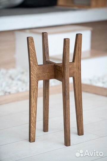 Подставка для цветов напольная деревянная