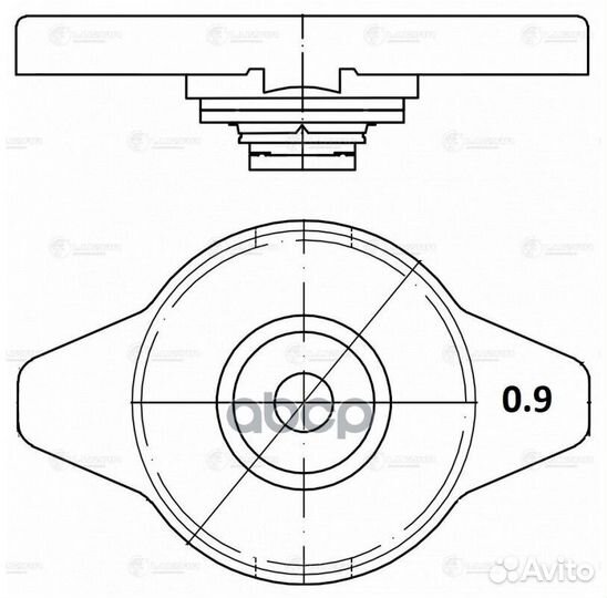 Крышка радиатора toyota luzar Luzar 880