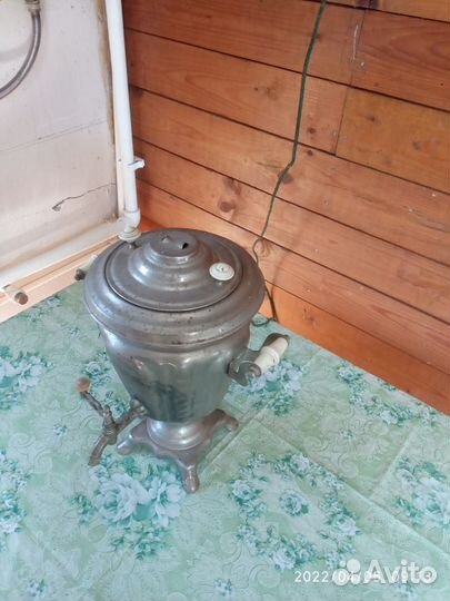 Самовар электрический 3л с подносом Краник