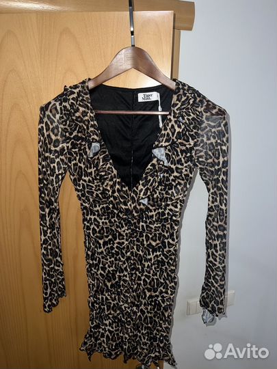 Платье женское леопардовое