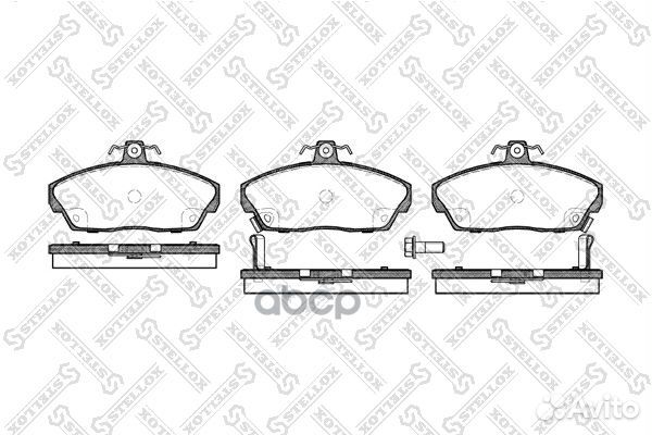 348 002B-SX колодки дисковые п. с антискр. пл