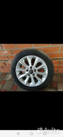 Летняя резина с дисками r16 с Тойоты Corolla
