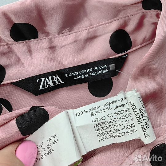 Блузка женская атласная Zara 42-44