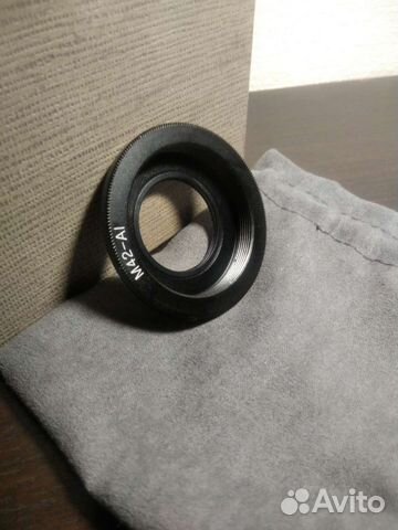 Переходное кольцо на Nikon M 42 с линзой
