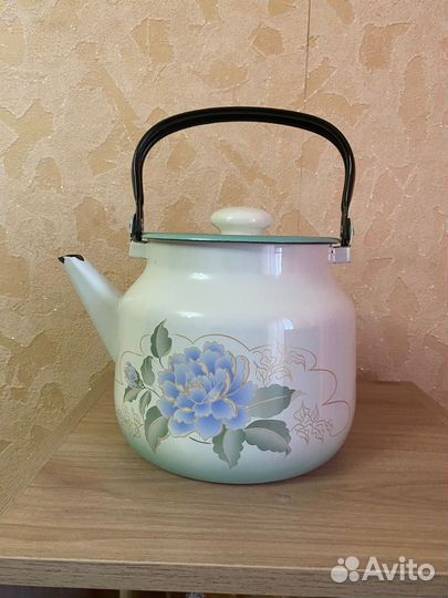 Чайник эмалированный новый