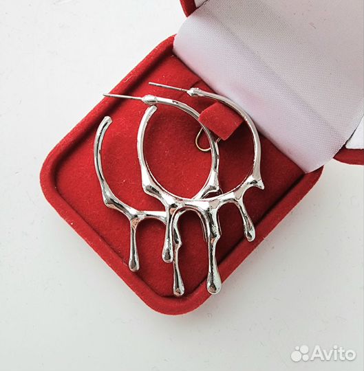 Серьги стильная бижутерия сережки